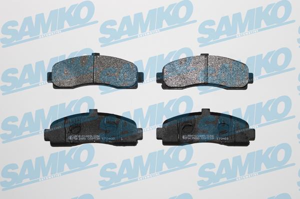 Samko 5SP539 - Гальмівні колодки, дискові гальма autocars.com.ua