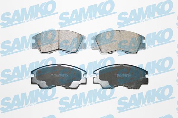 Samko 5SP550 - Тормозные колодки, дисковые, комплект avtokuzovplus.com.ua