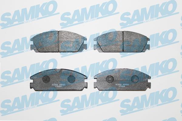 Samko 5SP552 - Тормозные колодки, дисковые, комплект avtokuzovplus.com.ua