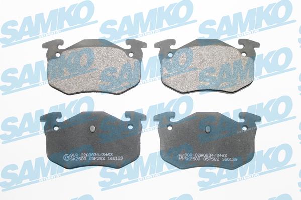 Samko 5SP582 - Тормозные колодки, дисковые, комплект avtokuzovplus.com.ua