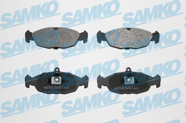 Samko 5SP599 - Гальмівні колодки, дискові гальма autocars.com.ua