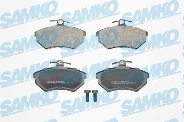 Samko 5SP600 - Тормозные колодки, дисковые, комплект avtokuzovplus.com.ua