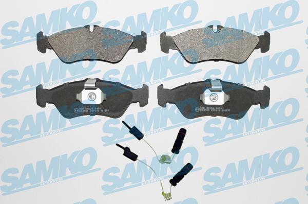 Samko 5SP610A - Тормозные колодки, дисковые, комплект avtokuzovplus.com.ua