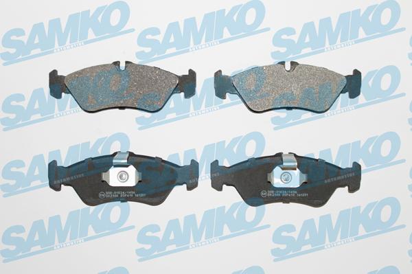 Samko 5SP610 - Тормозные колодки, дисковые, комплект avtokuzovplus.com.ua