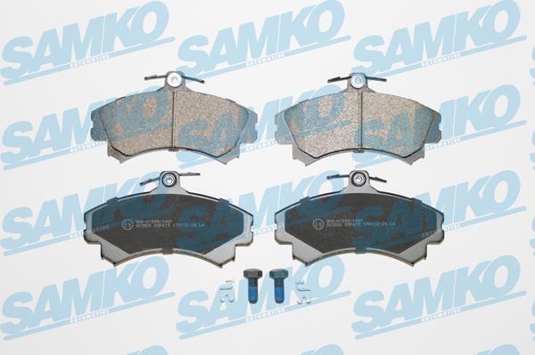 Samko 5SP615 - Тормозные колодки, дисковые, комплект avtokuzovplus.com.ua