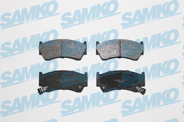 Samko 5SP617 - Гальмівні колодки, дискові гальма autocars.com.ua