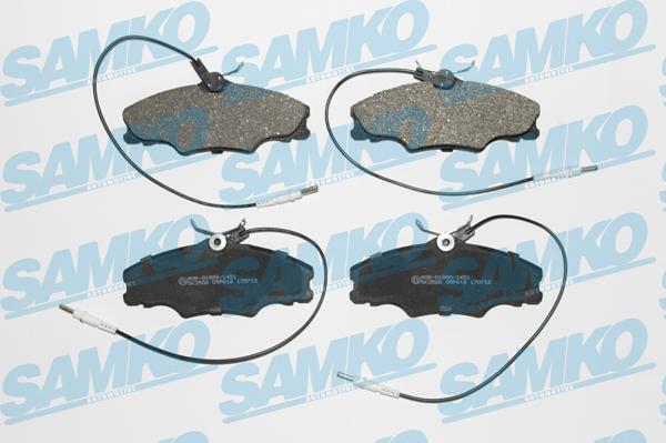 Samko 5SP619 - Тормозные колодки, дисковые, комплект avtokuzovplus.com.ua