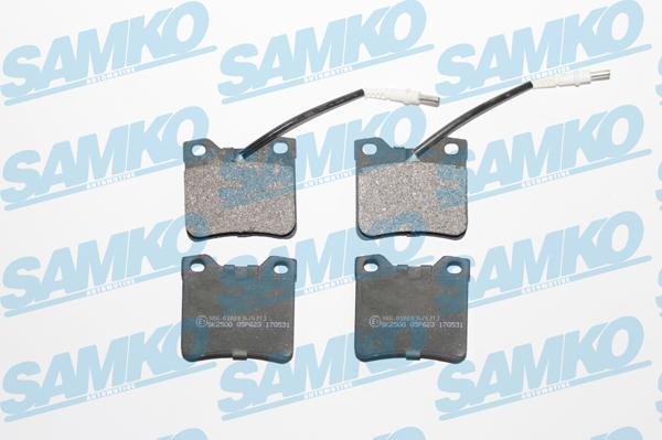 Samko 5SP623 - Тормозные колодки, дисковые, комплект avtokuzovplus.com.ua