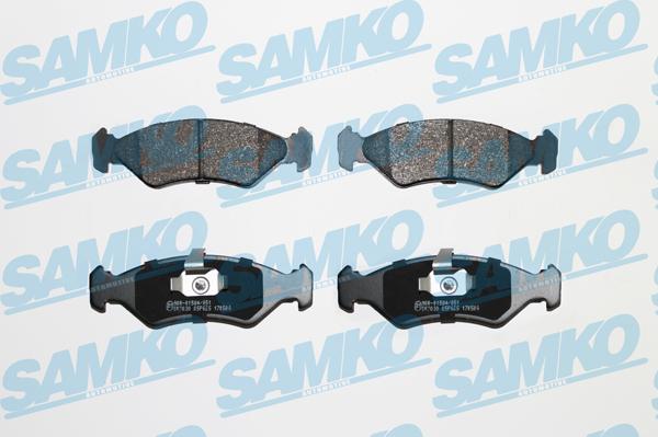 Samko 5SP625 - Тормозные колодки, дисковые, комплект avtokuzovplus.com.ua