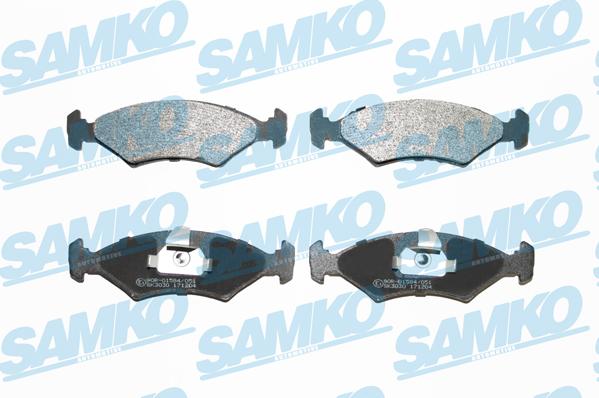 Samko 5SP628 - Тормозные колодки, дисковые, комплект avtokuzovplus.com.ua