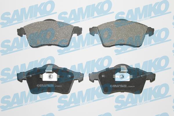 Samko 5SP645 - Тормозные колодки, дисковые, комплект avtokuzovplus.com.ua