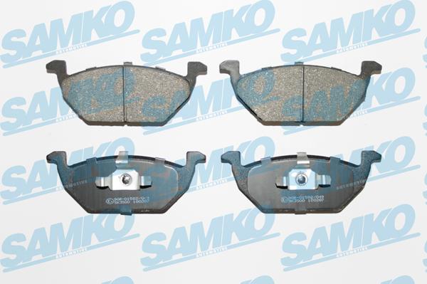 Samko 5SP668 - Тормозные колодки, дисковые, комплект avtokuzovplus.com.ua