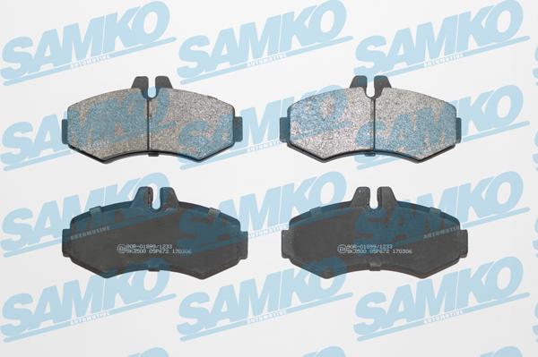 Samko 5SP672 - Гальмівні колодки, дискові гальма autocars.com.ua