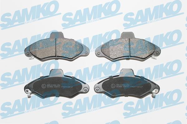 Samko 5SP717 - Тормозные колодки, дисковые, комплект avtokuzovplus.com.ua