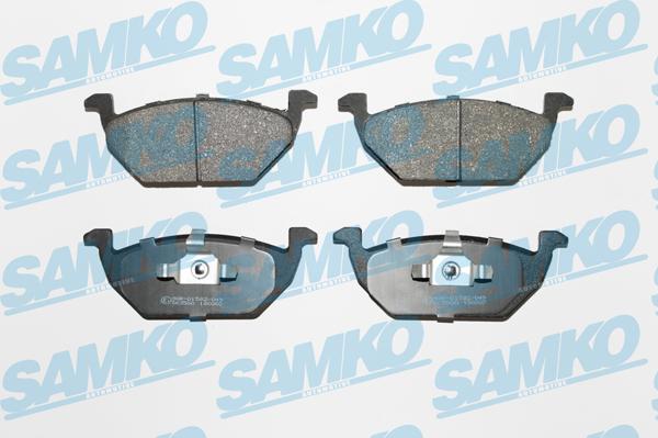 Samko 5SP730 - Тормозные колодки, дисковые, комплект avtokuzovplus.com.ua