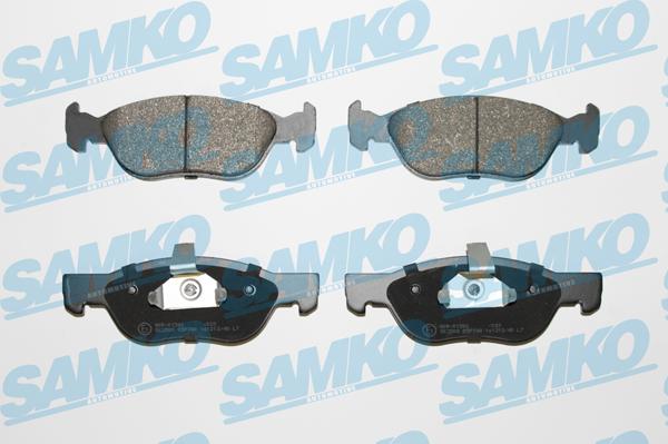 Samko 5SP740 - Тормозные колодки, дисковые, комплект avtokuzovplus.com.ua