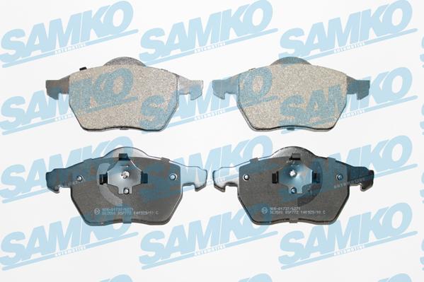 Samko 5SP772 - Гальмівні колодки, дискові гальма autocars.com.ua
