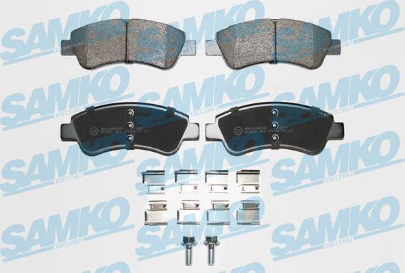 Samko 5SP802K - Гальмівні колодки, дискові гальма autocars.com.ua
