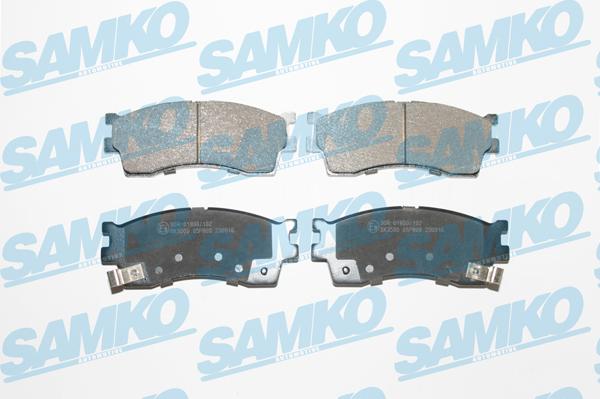 Samko 5SP809 - Гальмівні колодки, дискові гальма autocars.com.ua