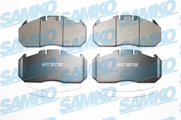 Samko 5SP823 - Тормозные колодки, дисковые, комплект avtokuzovplus.com.ua