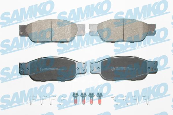 Samko 5SP843 - Гальмівні колодки, дискові гальма autocars.com.ua