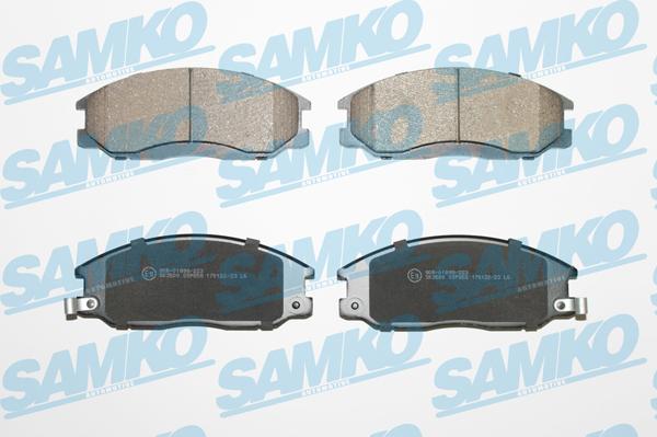 Samko 5SP858 - Тормозные колодки, дисковые, комплект avtokuzovplus.com.ua