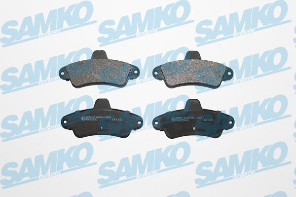 Samko 5SP870 - Тормозные колодки, дисковые, комплект avtokuzovplus.com.ua