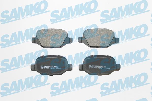 Samko 5SP871 - Гальмівні колодки, дискові гальма autocars.com.ua