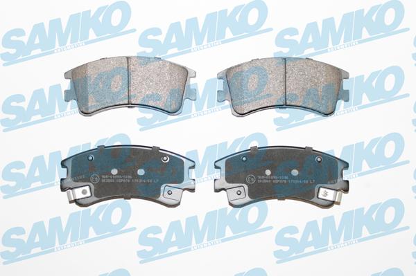 Samko 5SP878 - Гальмівні колодки, дискові гальма autocars.com.ua