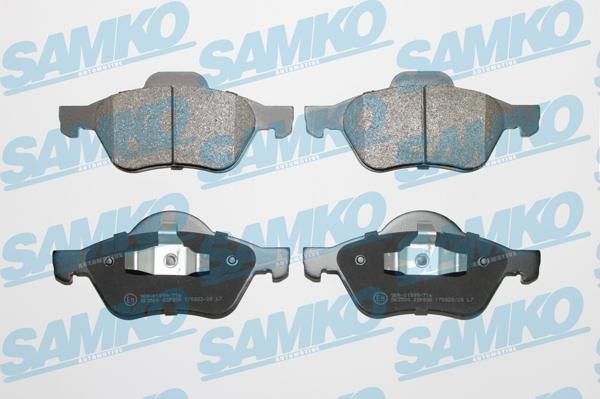 Samko 5SP898 - Тормозные колодки, дисковые, комплект avtokuzovplus.com.ua