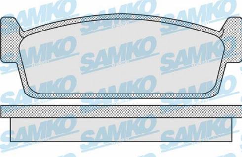 Samko 5SP925 - Тормозные колодки, дисковые, комплект avtokuzovplus.com.ua