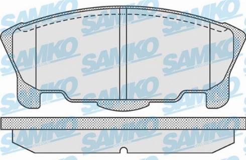 Samko 5SP937 - Гальмівні колодки, дискові гальма autocars.com.ua