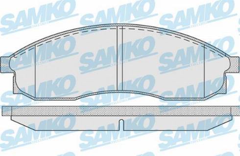 Samko 5SP942 - Гальмівні колодки, дискові гальма autocars.com.ua