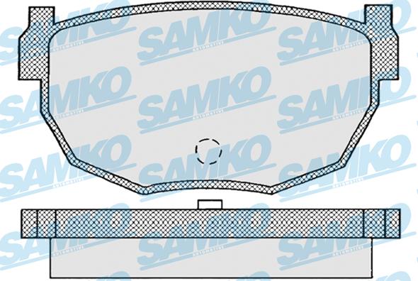 Samko 5SP945 - Гальмівні колодки, дискові гальма autocars.com.ua