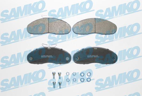 Samko 5SP961 - Тормозные колодки, дисковые, комплект avtokuzovplus.com.ua