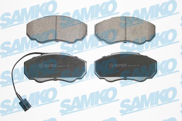 Samko 5SP966 - Тормозные колодки, дисковые, комплект avtokuzovplus.com.ua