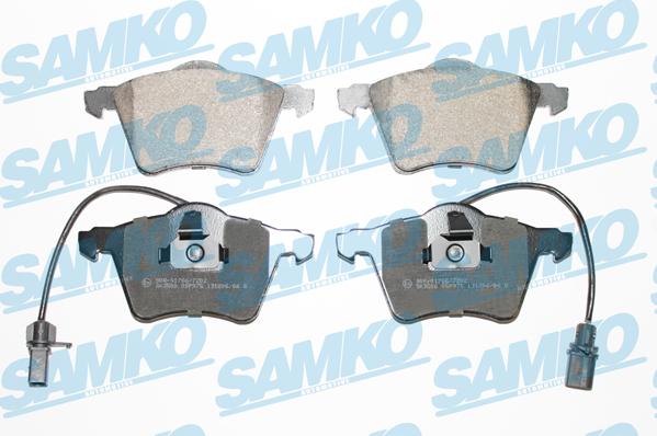 Samko 5SP975 - Тормозные колодки, дисковые, комплект avtokuzovplus.com.ua