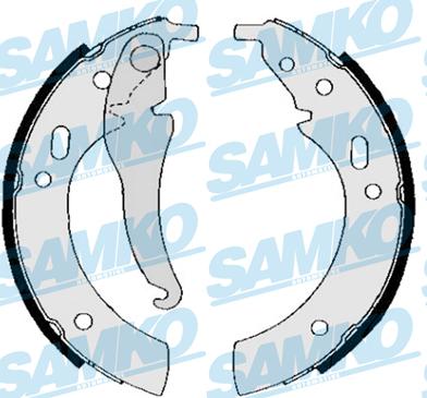 Samko 80330 - Комплект тормозных колодок, барабанные avtokuzovplus.com.ua