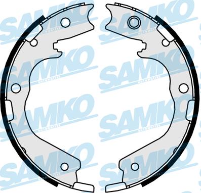 Samko 81078 - Комплект гальм, барабанний механізм autocars.com.ua