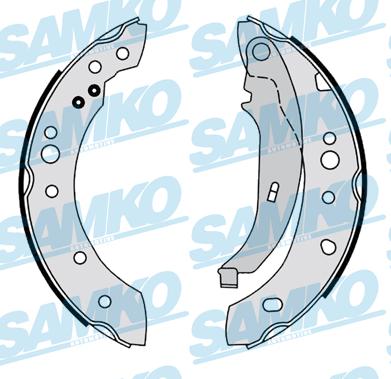 Samko 81161 - Комплект тормозных колодок, барабанные avtokuzovplus.com.ua