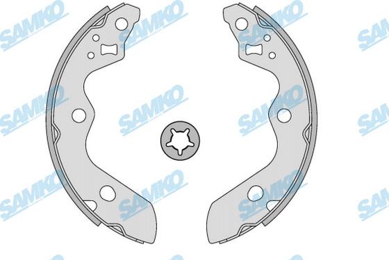 Samko 81238 - Комплект гальм, барабанний механізм autocars.com.ua