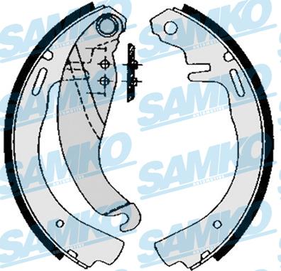 Samko 82490 - Комплект гальм, барабанний механізм autocars.com.ua