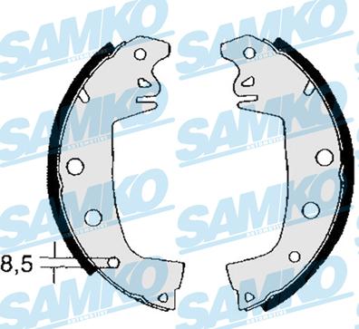 Samko 82970 - Комплект тормозных колодок, барабанные avtokuzovplus.com.ua