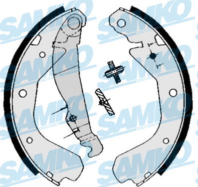 Samko 84640 - Комплект тормозных колодок, барабанные avtokuzovplus.com.ua