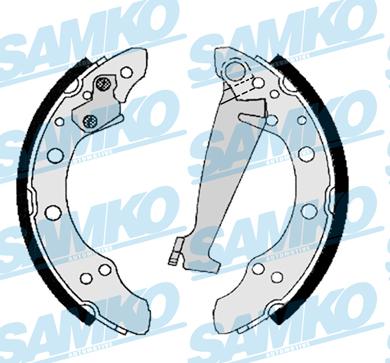 Samko 86830 - Комплект гальм, барабанний механізм autocars.com.ua