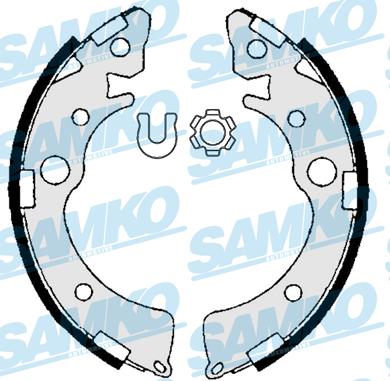 Samko 86980 - Комплект тормозных колодок, барабанные avtokuzovplus.com.ua