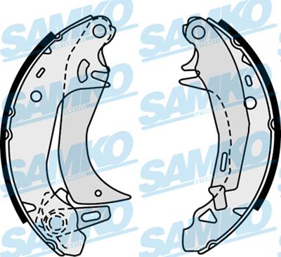 Samko 87580 - Комплект гальм, барабанний механізм autocars.com.ua