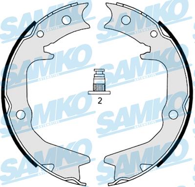 Samko 88920 - Комплект тормозных колодок, барабанные avtokuzovplus.com.ua