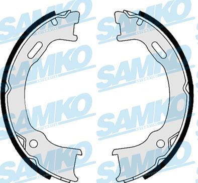 Samko 89560 - Комплект гальм, барабанний механізм autocars.com.ua