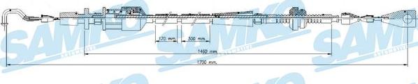 Samko C0013A - Тросик газу autocars.com.ua